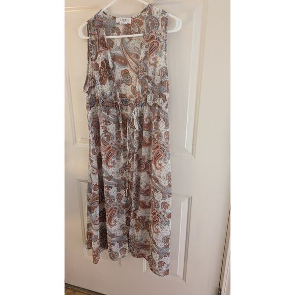 L. I. F. E. Love Is For Eternity Sheer Wrap, Boho Print, Medium, Tie Closure - Picture 4 of 9